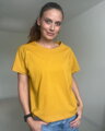 Tričko na dojčenie so zipsom Kira, oversized – horčicové S/M