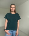 Tričko na dojčenie so zipsom Kira, oversized – fľaškovo zelené S/M