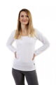 Dámské tričko Brigita dl. rukáv, bílé
