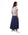 Jožánek Dámska dlhá sukňa s vreckami Linda – jeans modrá XS/S