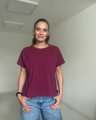 Tričko na dojčenie so zipsom Kira, oversized – cyklámenové S/M