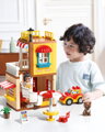 Stavebnica reštaurácia s autom, 115 dielikov, pre deti od 3 rokov