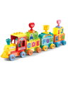 Stavebnica vláčik s abecedou, 60 dielikov, pre deti od 3 rokov