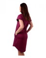 Jožánek Dámske šaty s vreckami Olivia, voľný strih, cyklaménová farba M/L