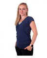 Jožánek Tričko na dojčenie Lea, krátky rukáv, tmavo modré (jeans) S/M