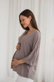 Těhotenská a kojící halenka Mamafullness Beige
