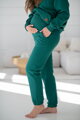 Hrubé těhotenské tepláky Motherhood Bottle Green
