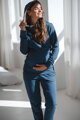 Kojící mikina Milk Please Jeans Blue 