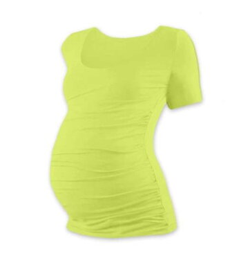 Těhotenské tričko Johanka, krátký rukáv, světle zelené