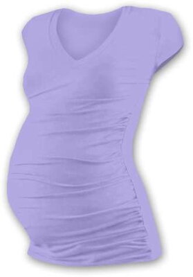 Těhotenské tričko Vanda, mini rukáv, světle fialové