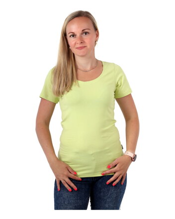 Dámské tričko Brigita, krátký rukáv, světle zelená