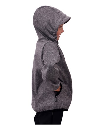 Dětská softshellová bunda, šedý melír, Kolekce 2021