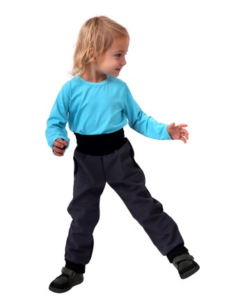 Dětské softshellové kalhoty, antracitové (šedé)