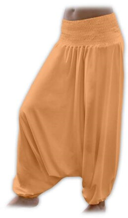 Těhotenské turecké kalhoty, oranžové