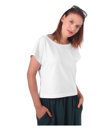 Crop top tričko Edita, bílé