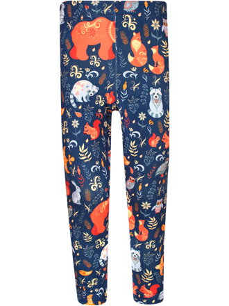 Dívčí legíny Zvířata a ornamenty