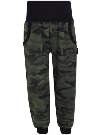 Chlapecké maskáčové tepláky s vysokým pasem