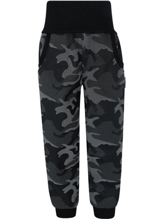 Chlapecké softshellové kalhoty fleecem, Reflexní maskáč