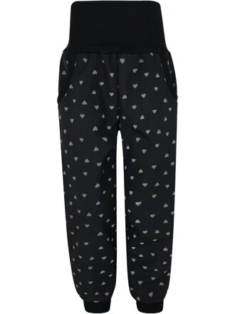 Dětské softshellové kalhoty s fleecem, Reflexní srdce