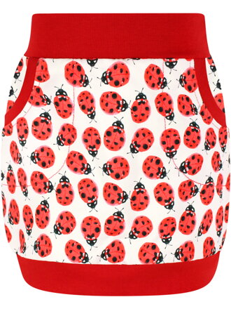 Dievčenská sukňa s lienkami