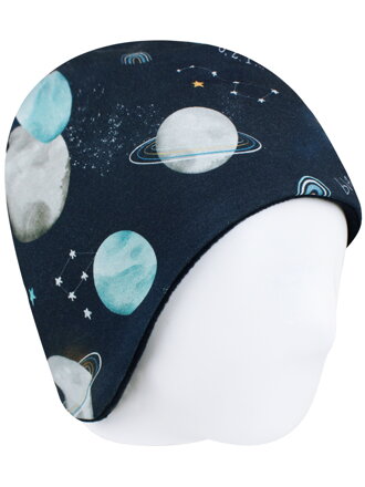 Detská zateplená čiapka Vesmír