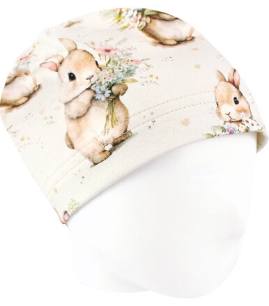 Dievčenská jarná/jesenná čiapka Zajačiky