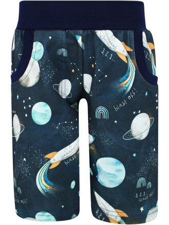 Chlapčenské bermudy Vesmír (s gumou v páse)