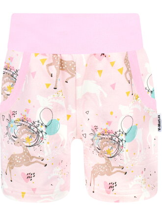 Dievčenské kraťasy Srnky (s gumou v páse)