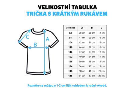 Detské tričko s krátkym rukávom Líšky v lese