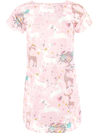 Dievčenské šaty so srnkami