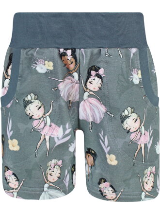 Dievčenské kraťasy s baletkami (s gumou v páse)