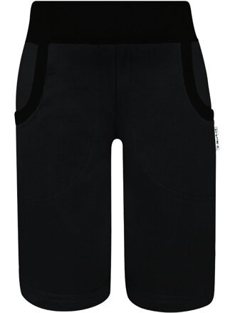 Chlapčenské bermudy – čierne (s gumou v páse)