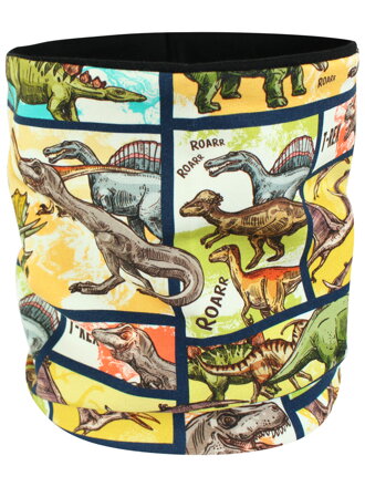 Dětský jarní/podzimní nákrčník Dinosauří komiks