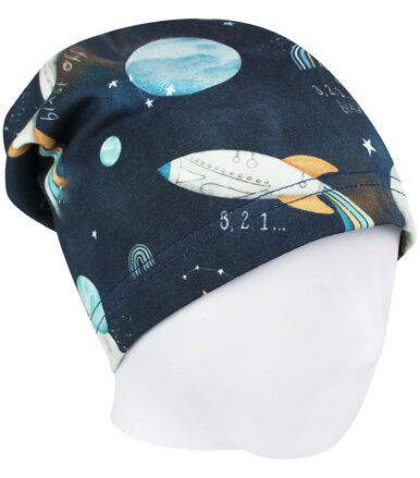 Chlapčenská jarná/jesenná čiapka Vesmír