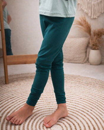 Dětské legíny, tm.zelené