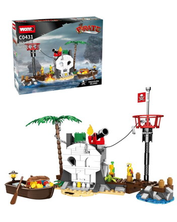 Woma Stavebnica Piráti a ostrov pokladov, 232 dielikov