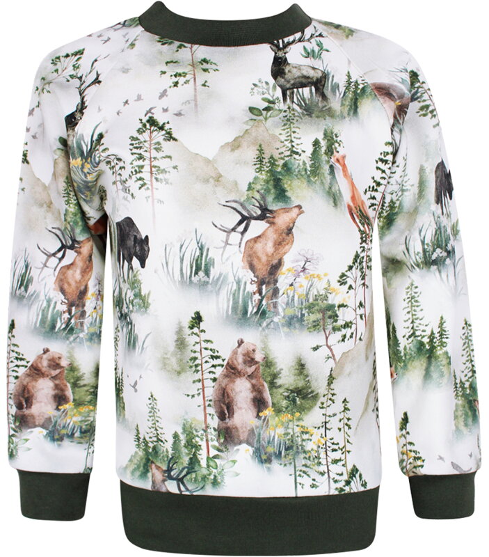 Chlapecká mikina s lesními zvířaty