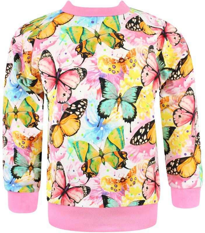 Dívčí mikina Motýli