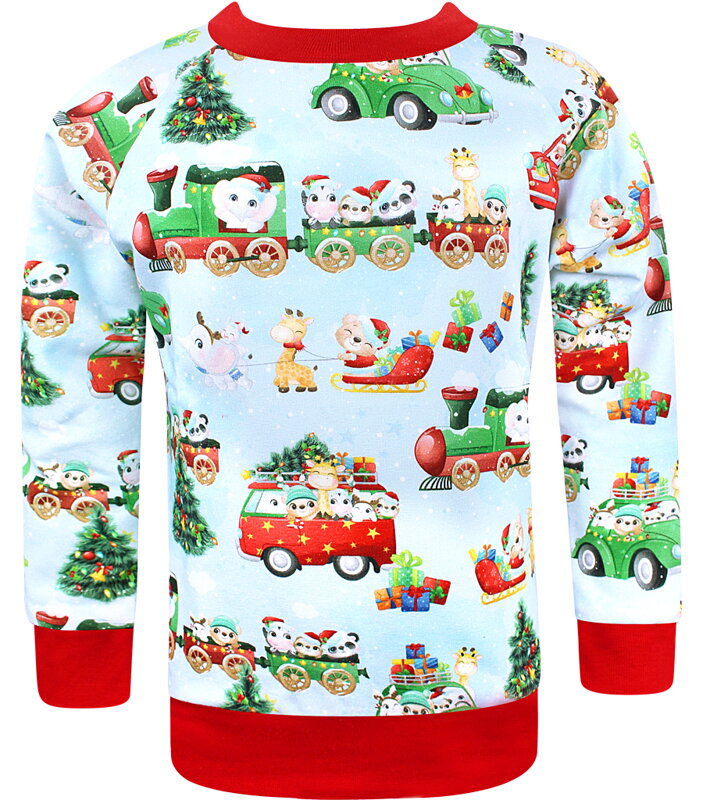 Dětská mikina Vánoční vlak