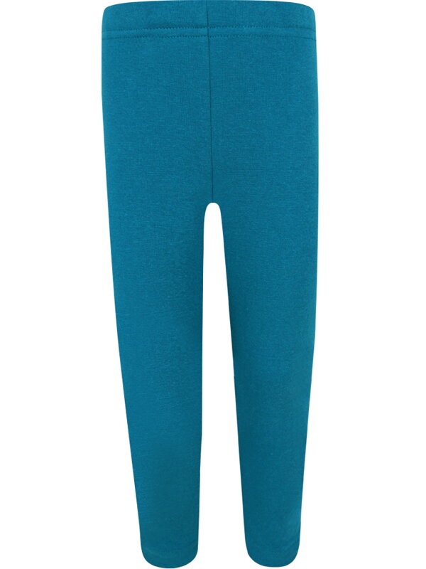 Dětské zateplené legíny, petrolejové