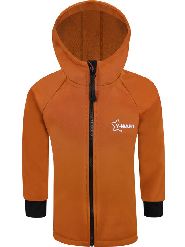 Dětská softshellová bunda Premium, hnědá