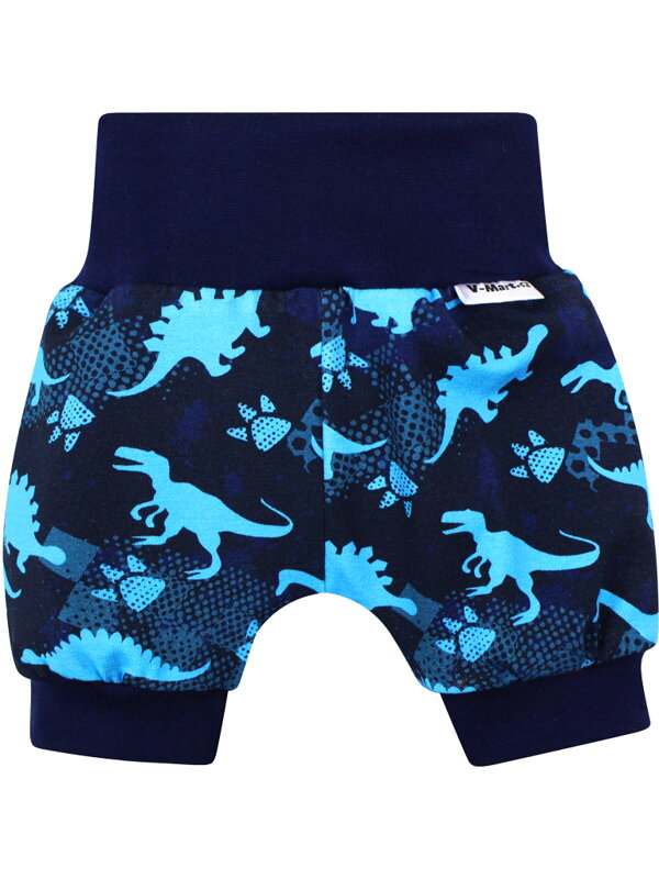 Šortky pre bábätká s modrými dinosaurami