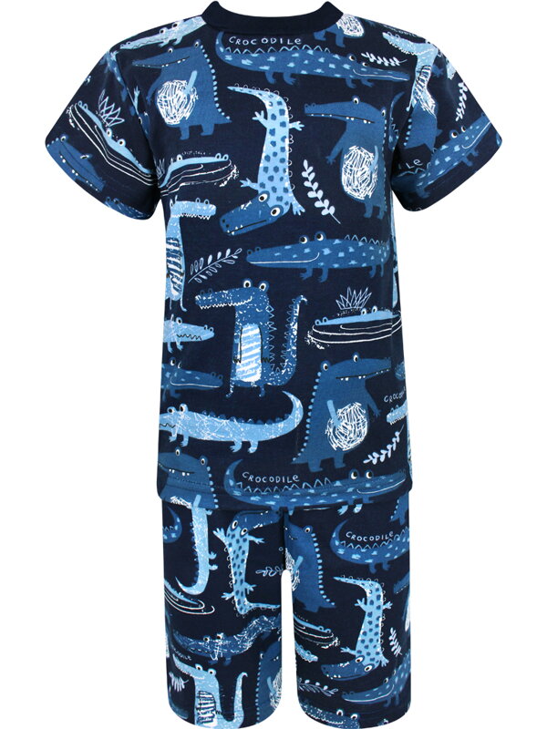 Chlapecké pyžamo s krátkým rukávem Krokodýl