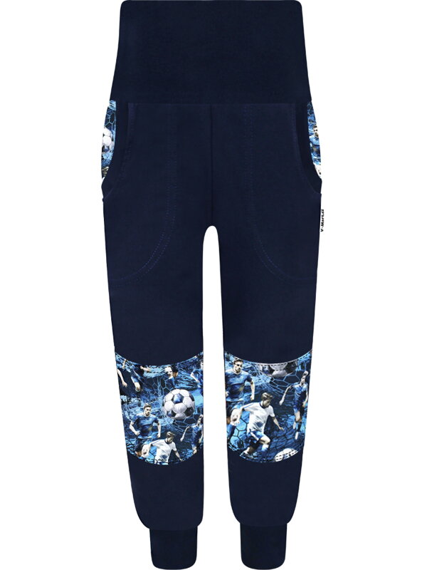 Chlapecké SLIM tepláky s dvojitými koleny - Fotbal