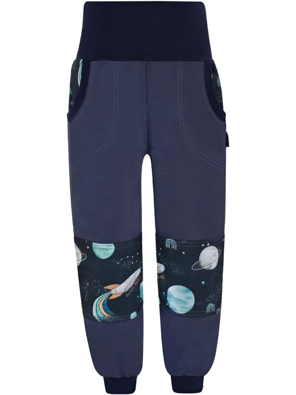 Chlapecké SLIM tepláky s dvojitými koleny - Vesmír