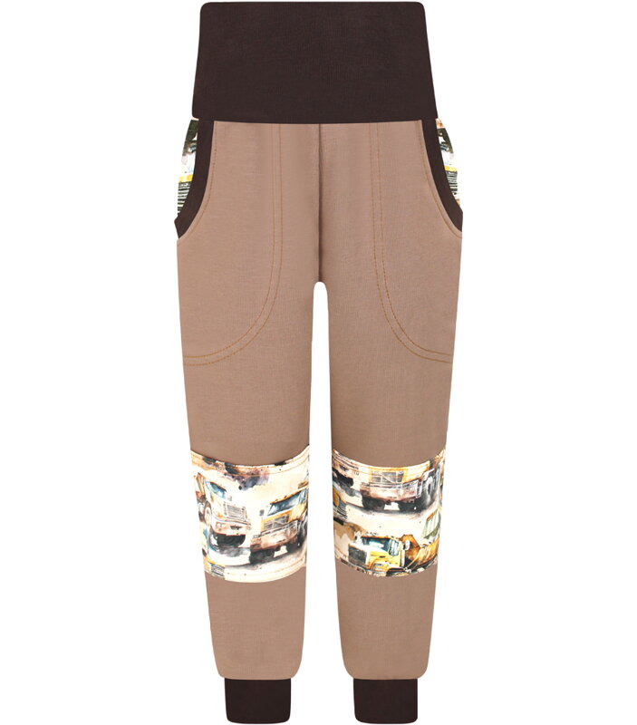 Chlapecké tepláky s dvojitými koleny - Nákladní auta