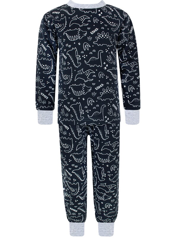 Rostoucí chlapecké pyžamo s dlouhým rukávem – Dinosauři