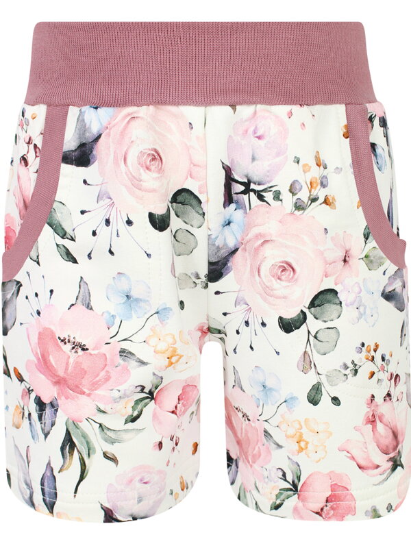 Dievčenské kraťasy Ruže (s gumou v páse)