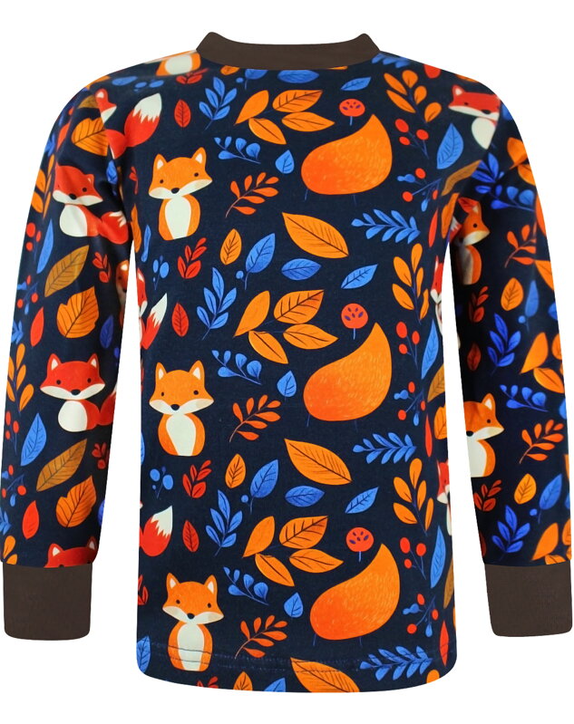 Dětské tričko s dlouhým rukávem Lišky