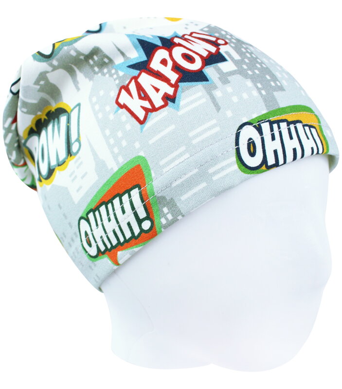 Chlapčenská jarná/jesenná čiapka Komiksy